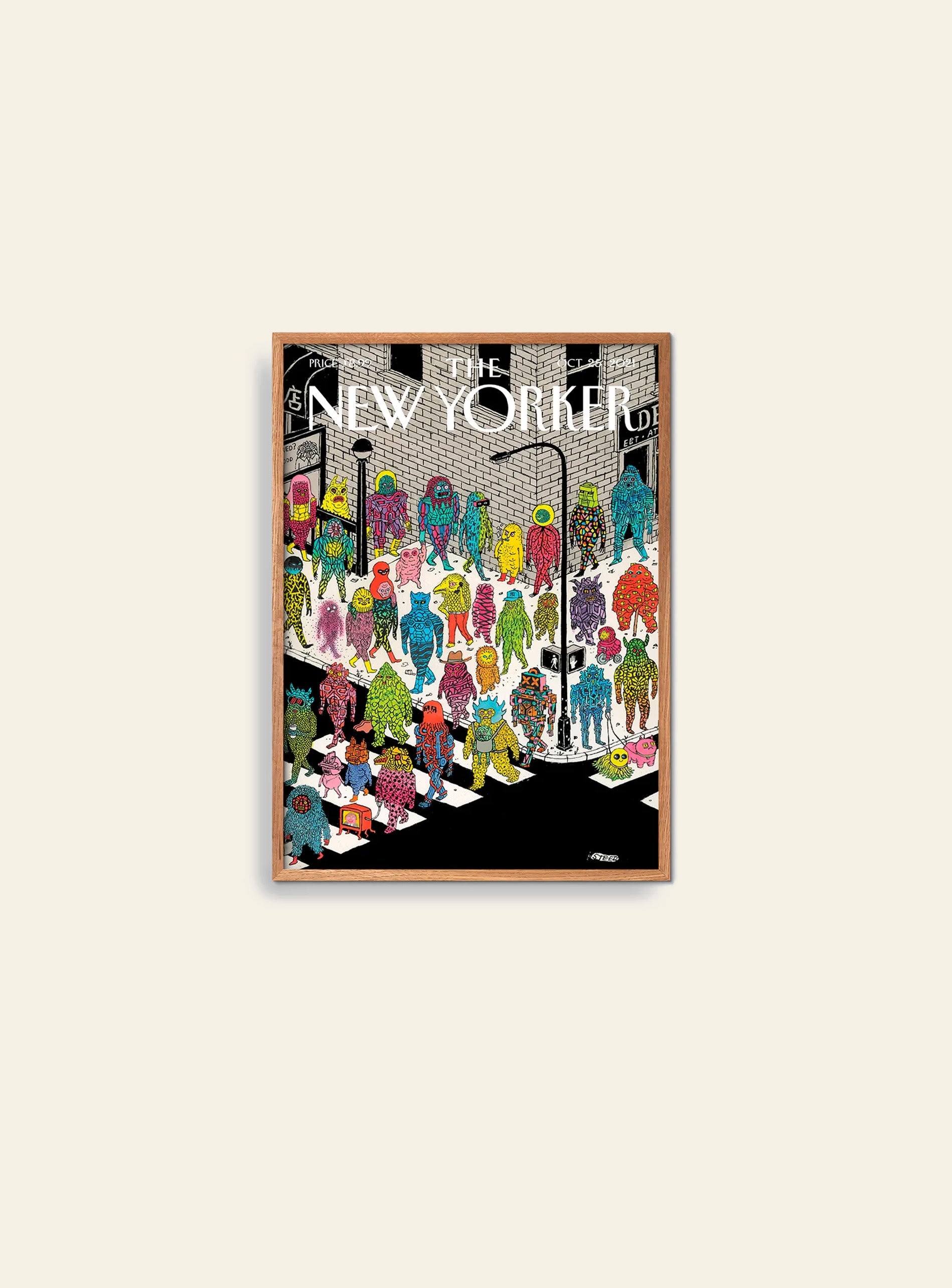 Empty Wall The New Yorker Beasts and Beauties Poster (A3)