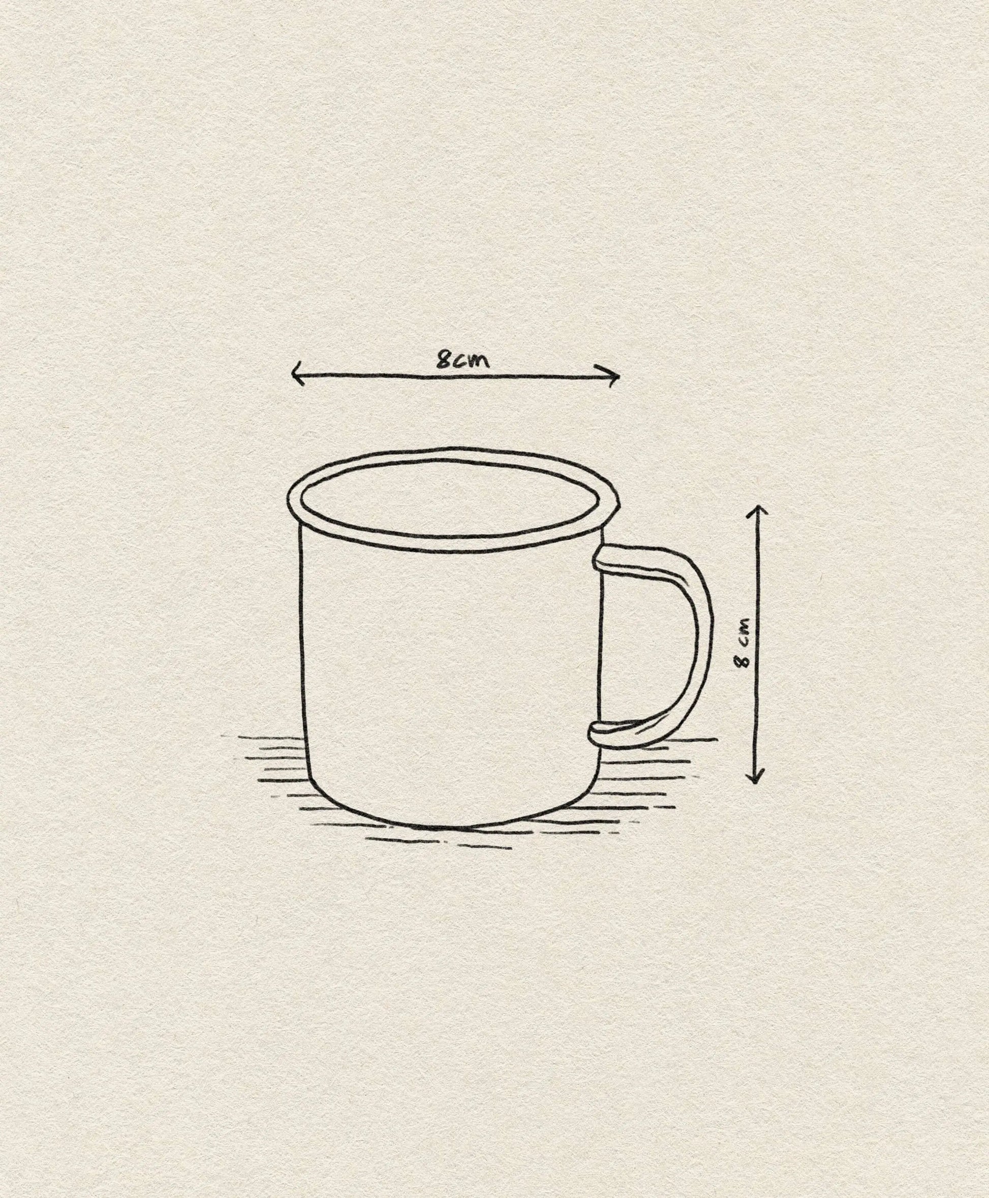 Falcon Enamelware Mug Coal Black