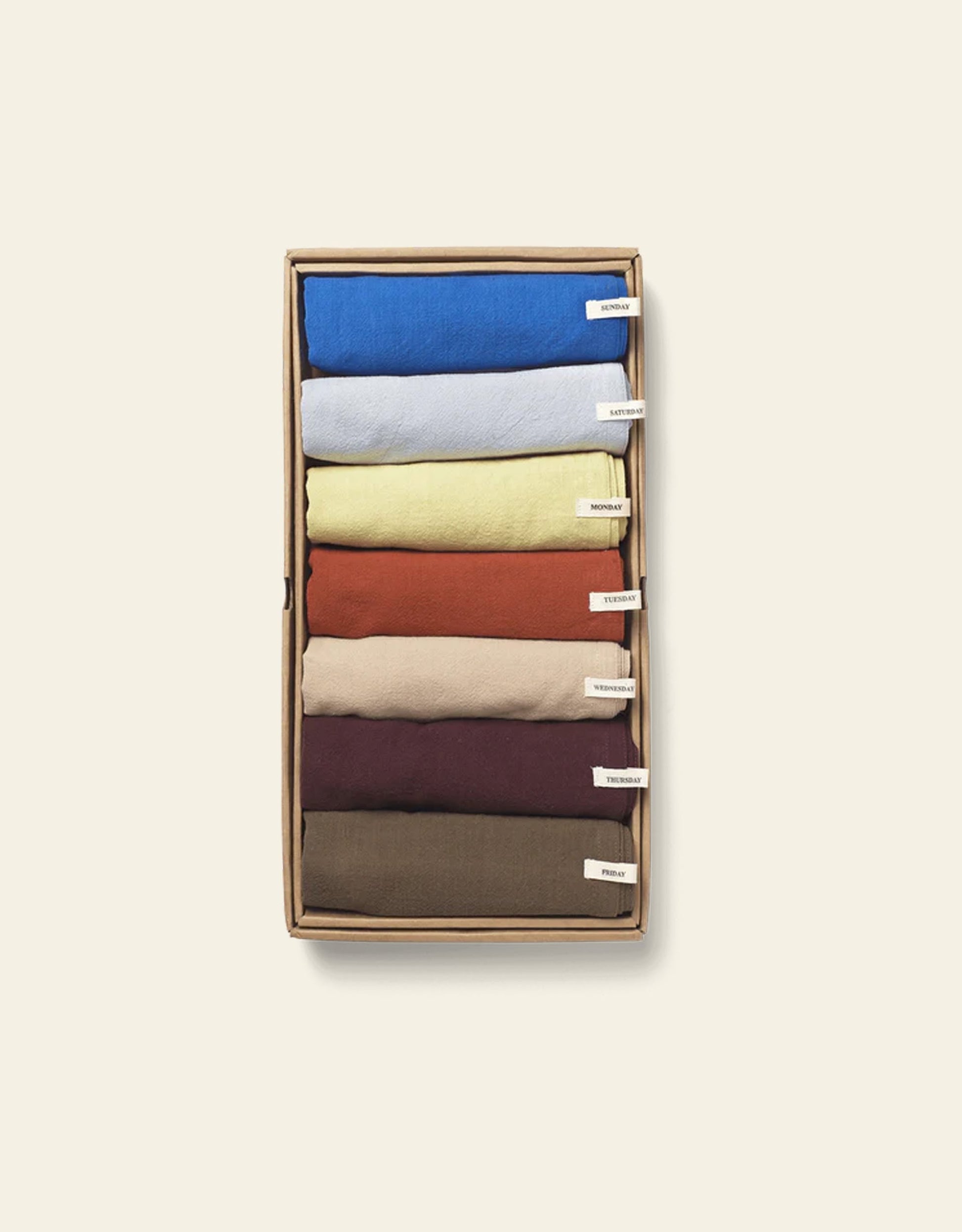 Ferm Living Day Tea Towel Set of 7 Multi