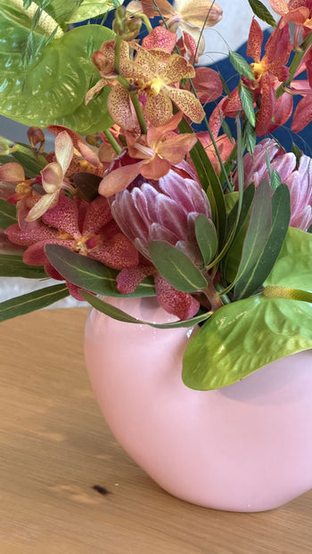 Fibre Flowers x Stacked Store Love Letter Vase Arrangement (Delivery on Saturday 9 May)