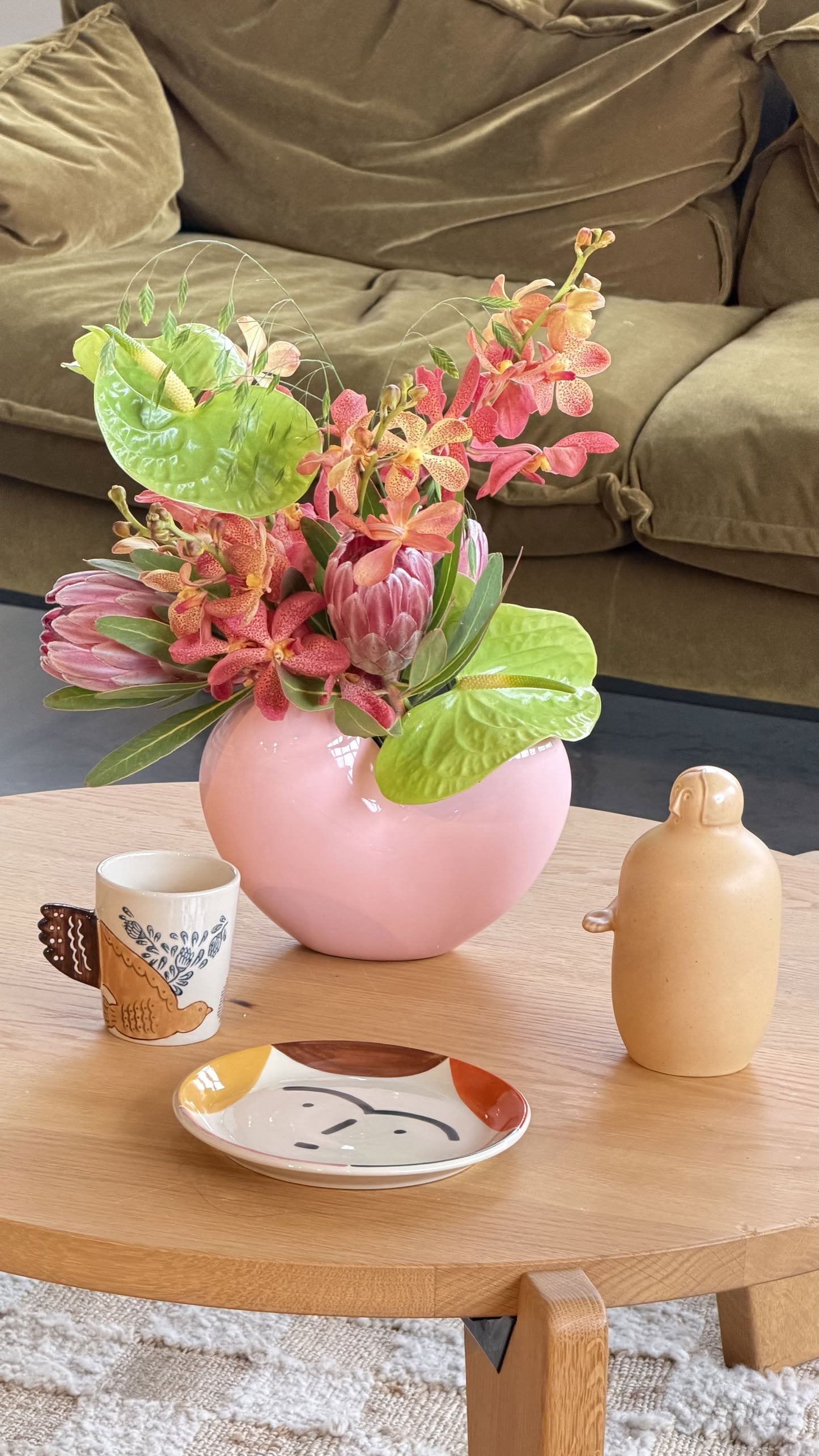 Fibre Flowers x Stacked Store Love Letter Vase Arrangement (Delivery on Sunday 10 May)