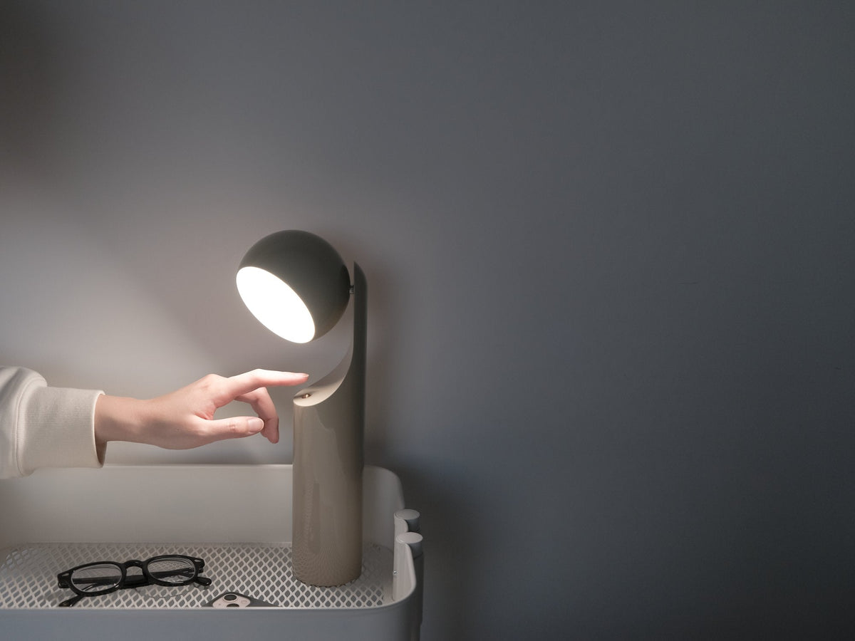 Fine Lumens MONO Portable Reading Lamp Beige