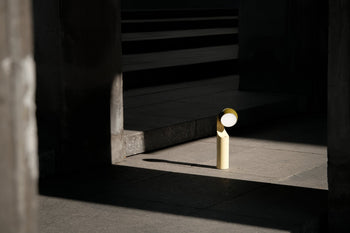 Fine Lumens MONO Portable Reading Lamp Verde Olive/Natural Yellow