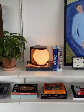 Fine Lumens PLAT MAX Table Lamp Coffee Brown