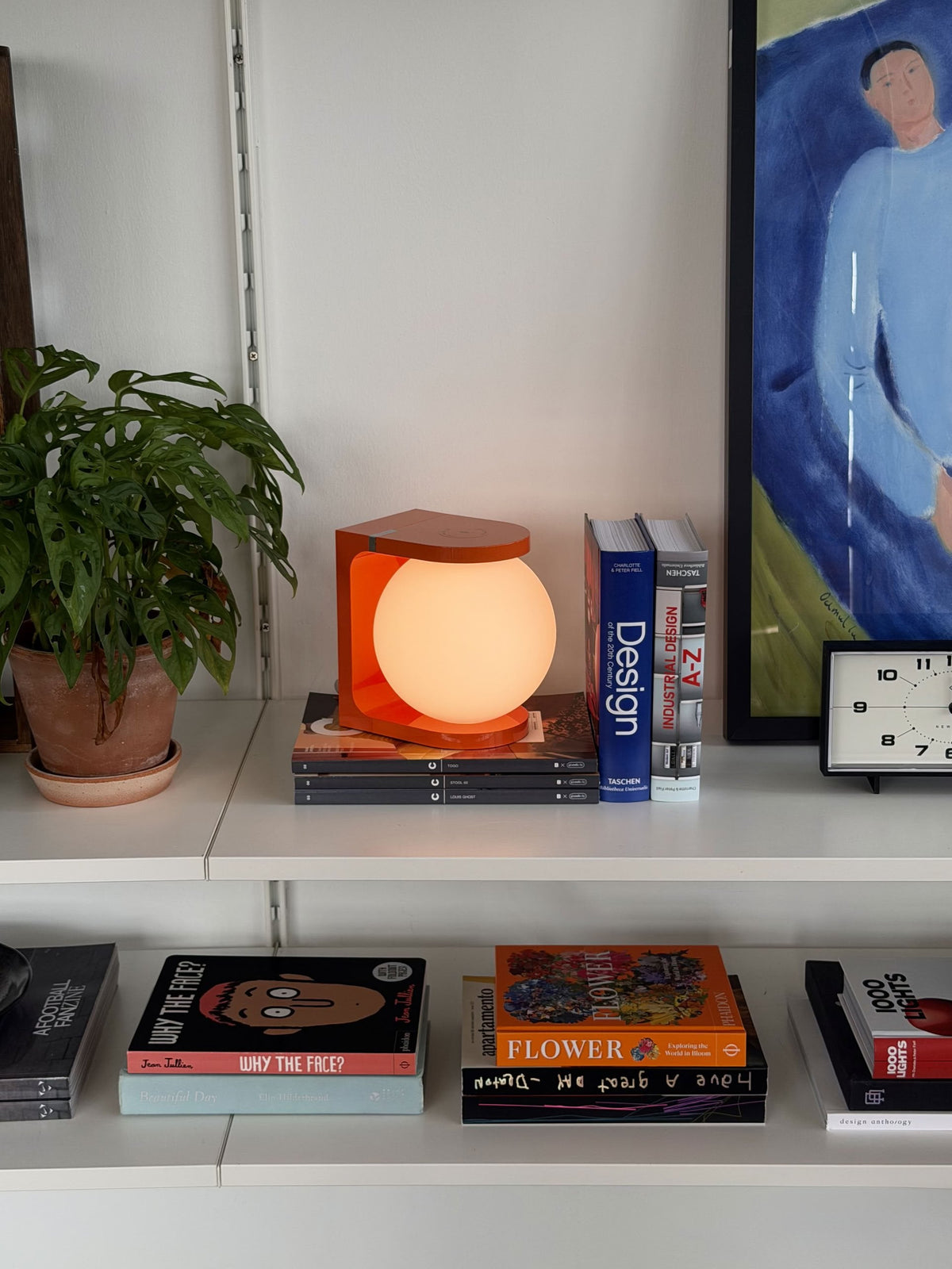 Fine Lumens PLAT MAX Table Lamp Flame Orange