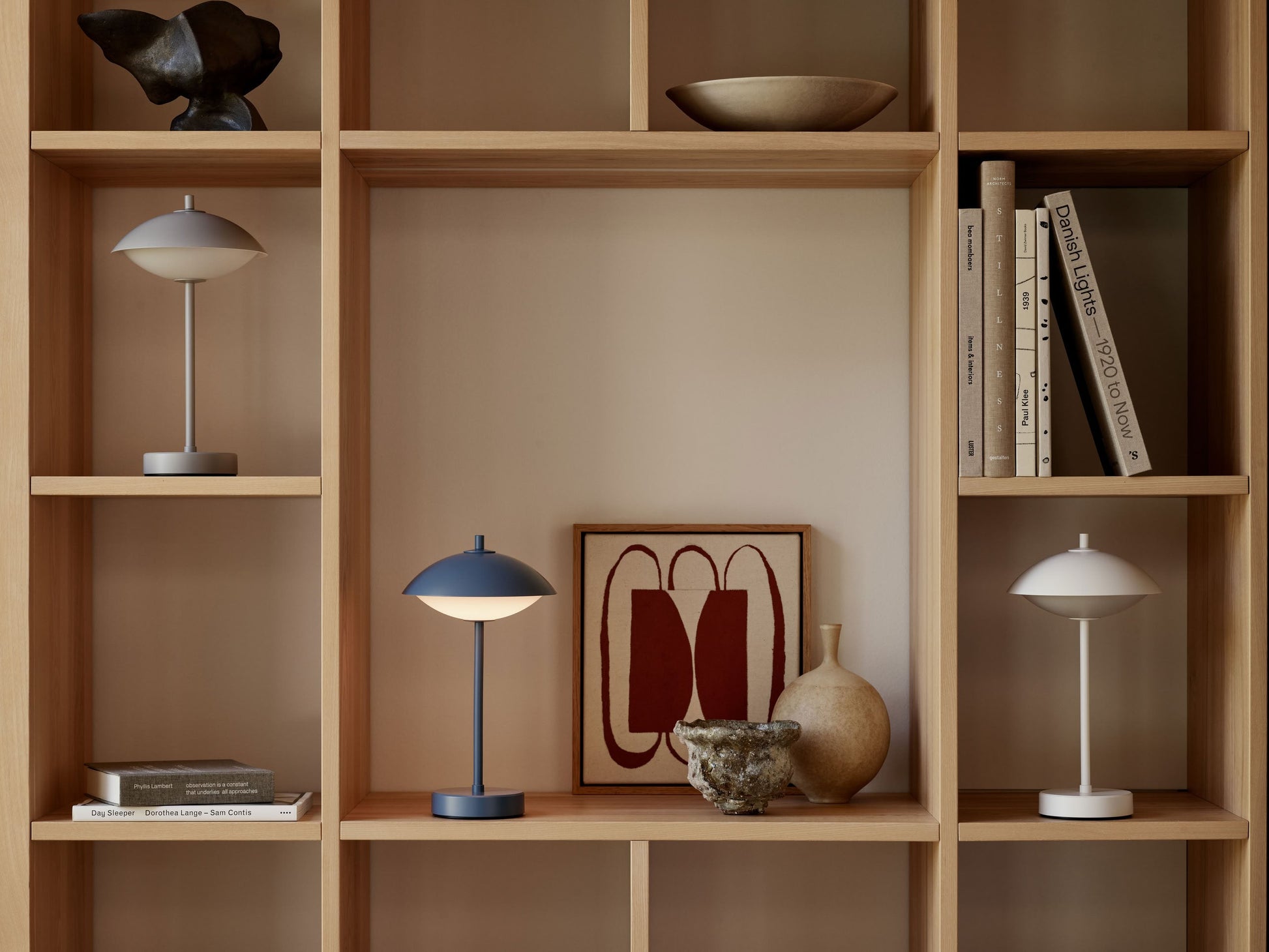 Fritz Hansen Clam Portable Lamp Dusk Blue