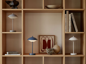 Fritz Hansen Clam Portable Lamp Dusk Blue