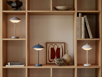 Fritz Hansen Clam Portable Lamp Dusk Blue