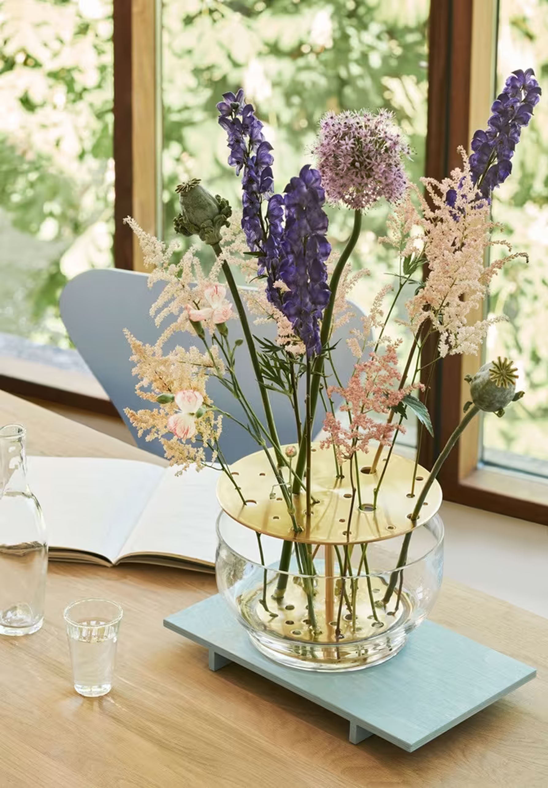 Fritz Hansen Ikebana Vase Large Brass Plated