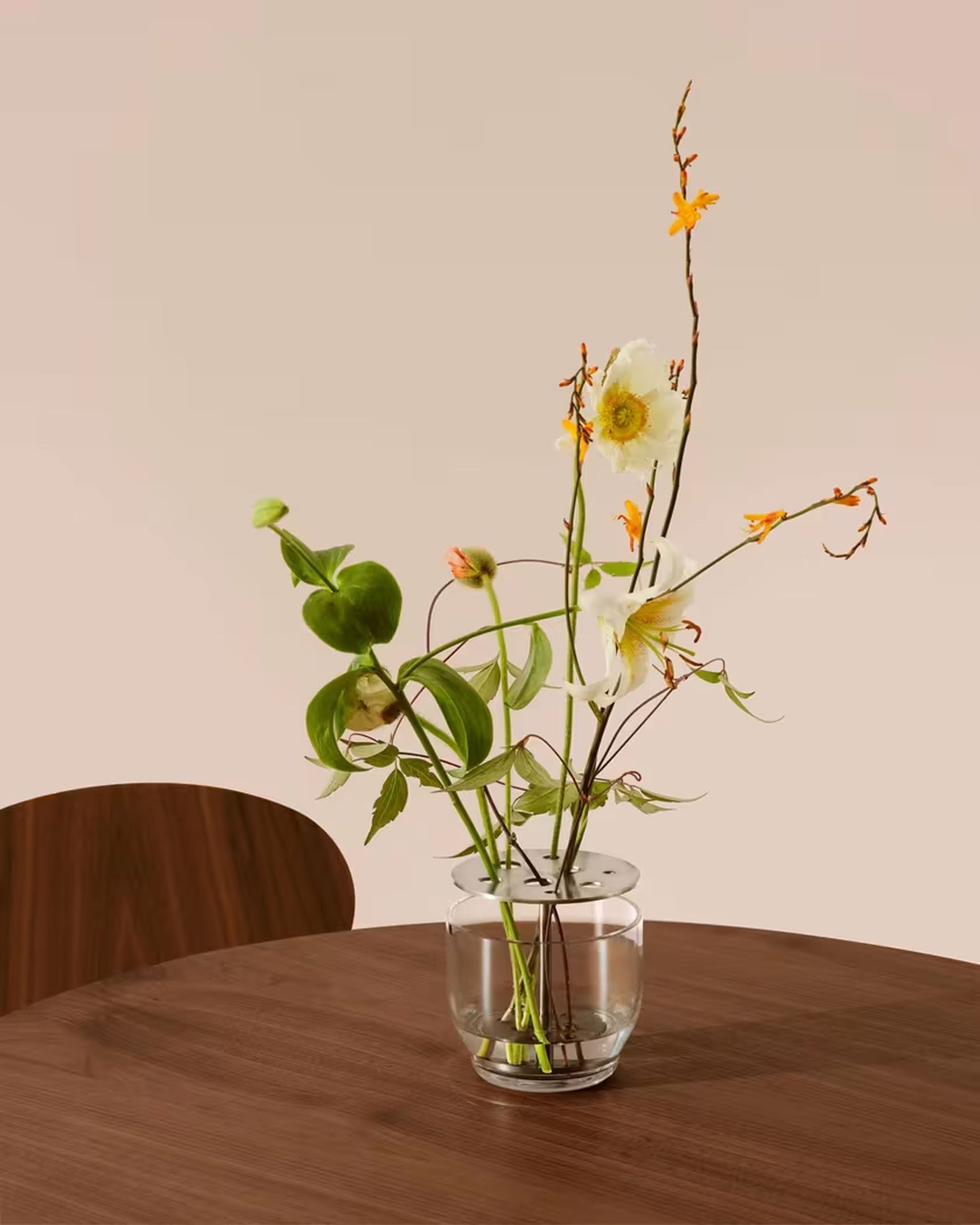 Fritz Hansen Ikebana Vase Small Brushed Stainless Steel