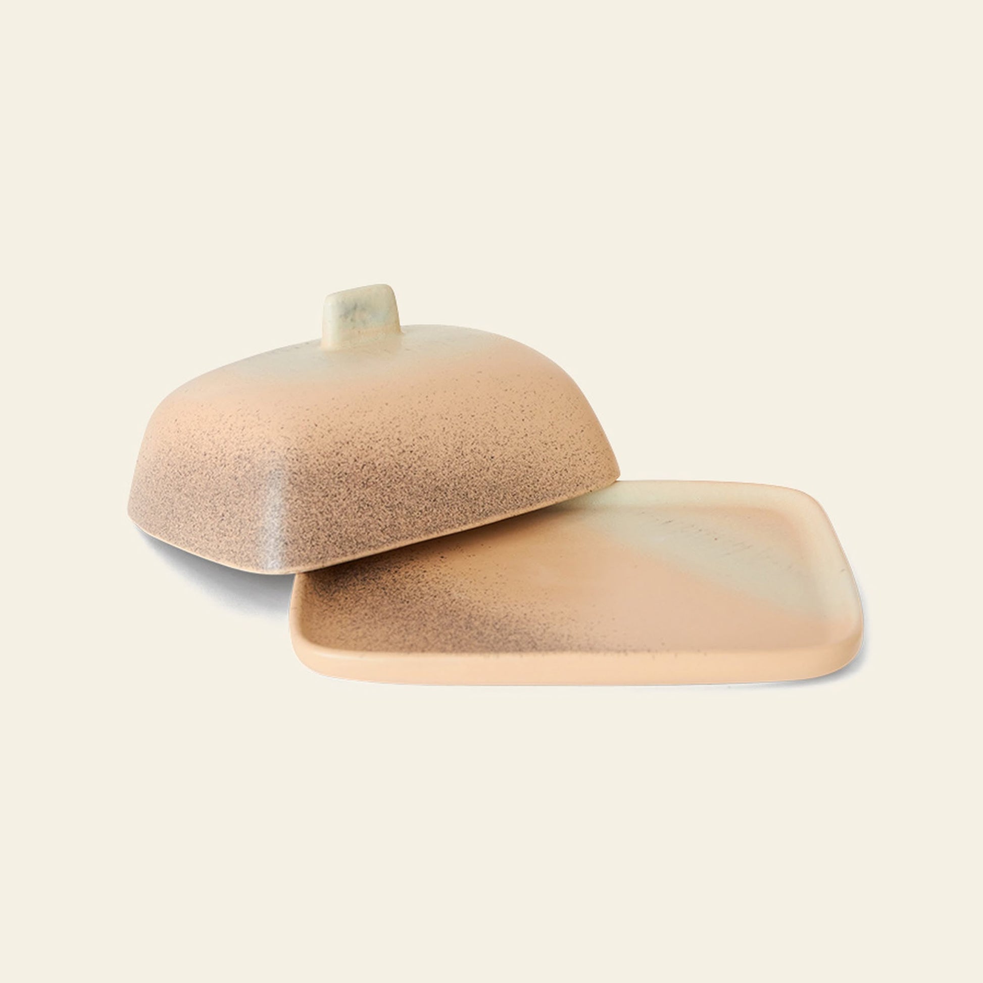 HKLIVING 70s Ceramics Butter Dish Breeze