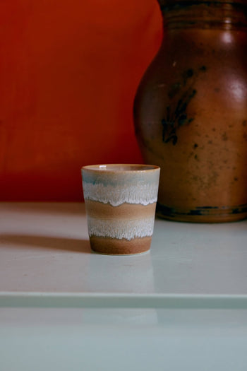 HKLIVING 70s Ceramics Coffee Mugs Set of 4 Pop Art