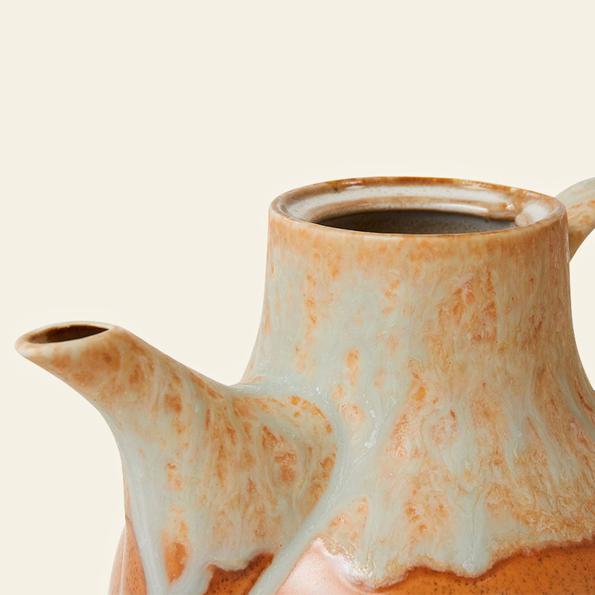 HKLIVING 70s Ceramics Coffee Pot Dunes