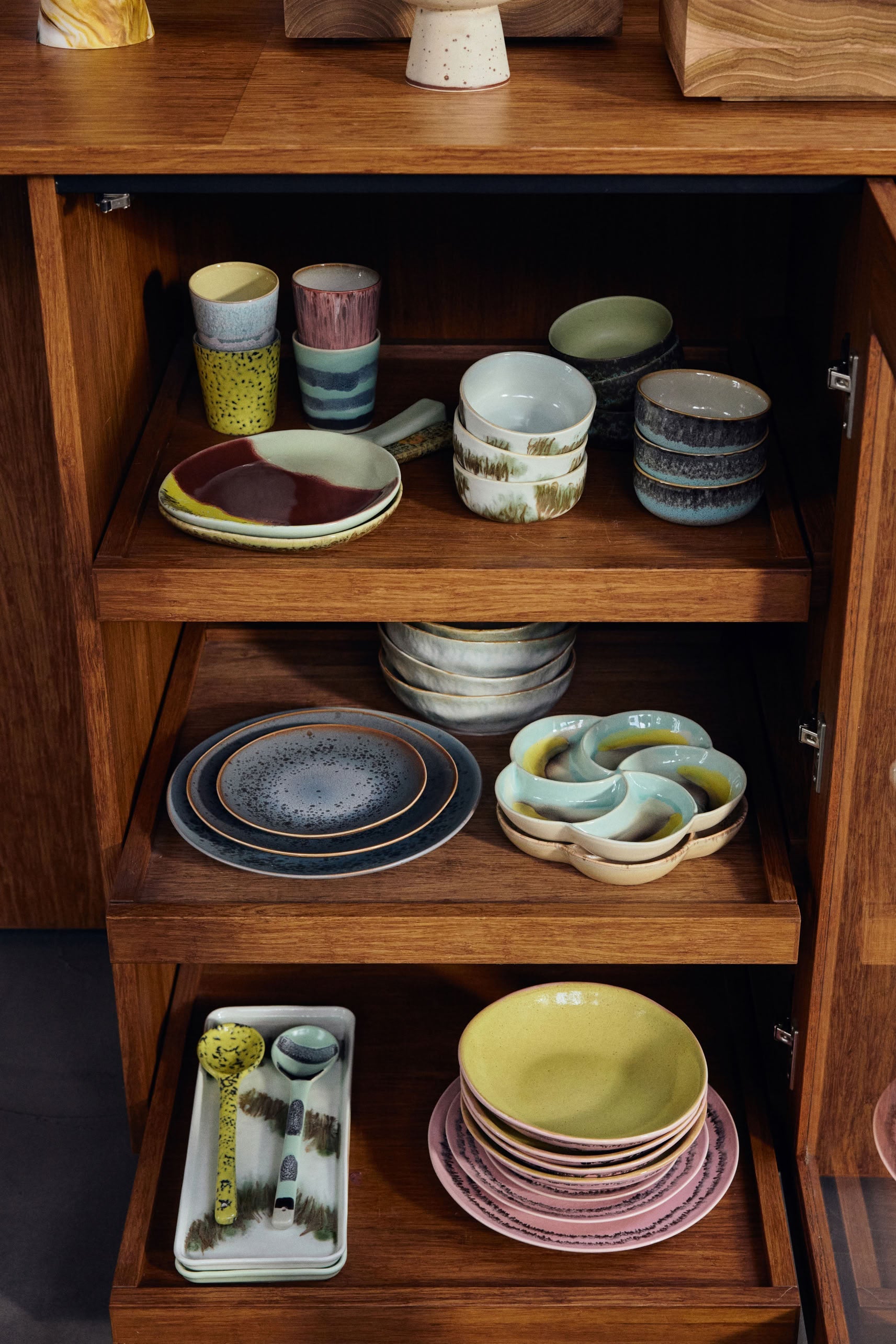 HKLIVING 70s Ceramics Curry Bowls Set of 2 Bubble