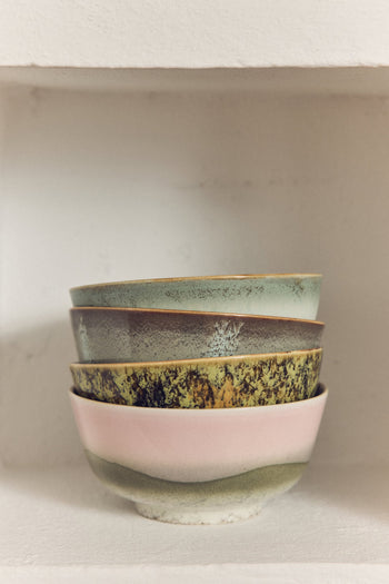 HKLIVING 70s Ceramics Ramen Bowls Set of 2 Ascend