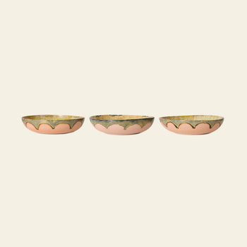 HKLIVING 70s Ceramics Salad Bowl Sunflower