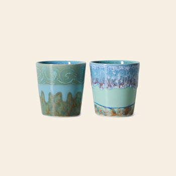 HKLIVING 70s Ceramics Van Gogh Coffee Mugs Set of 2 Self Portrait