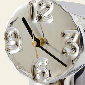 HKLIVING Retro Ceramic Clock Chrome