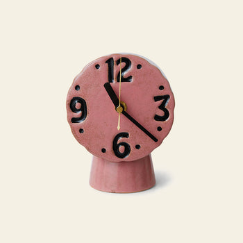 HKLIVING Retro Ceramic Clock Pink