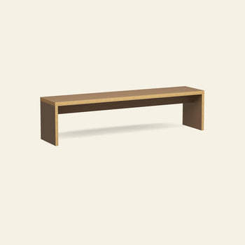 The HKLIVING Bench, 180cm by HKLIVING features a simple, modern rectangular design with clean lines, shown against a plain light background—ideal for versatile seating in any space.