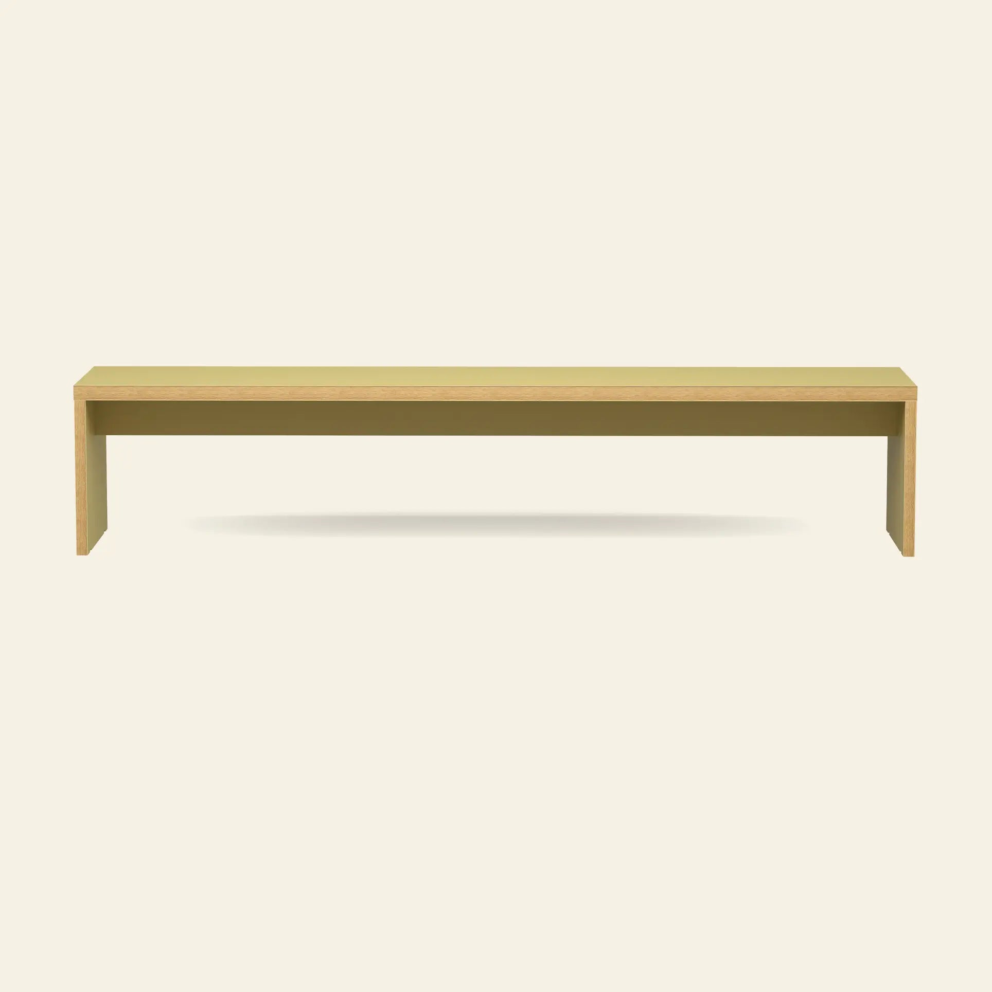 The HKLIVING Bench, 220cm by HKLIVING features a modern rectangular wooden design with clean lines, providing stylish and space-saving dining seating for any contemporary setting.