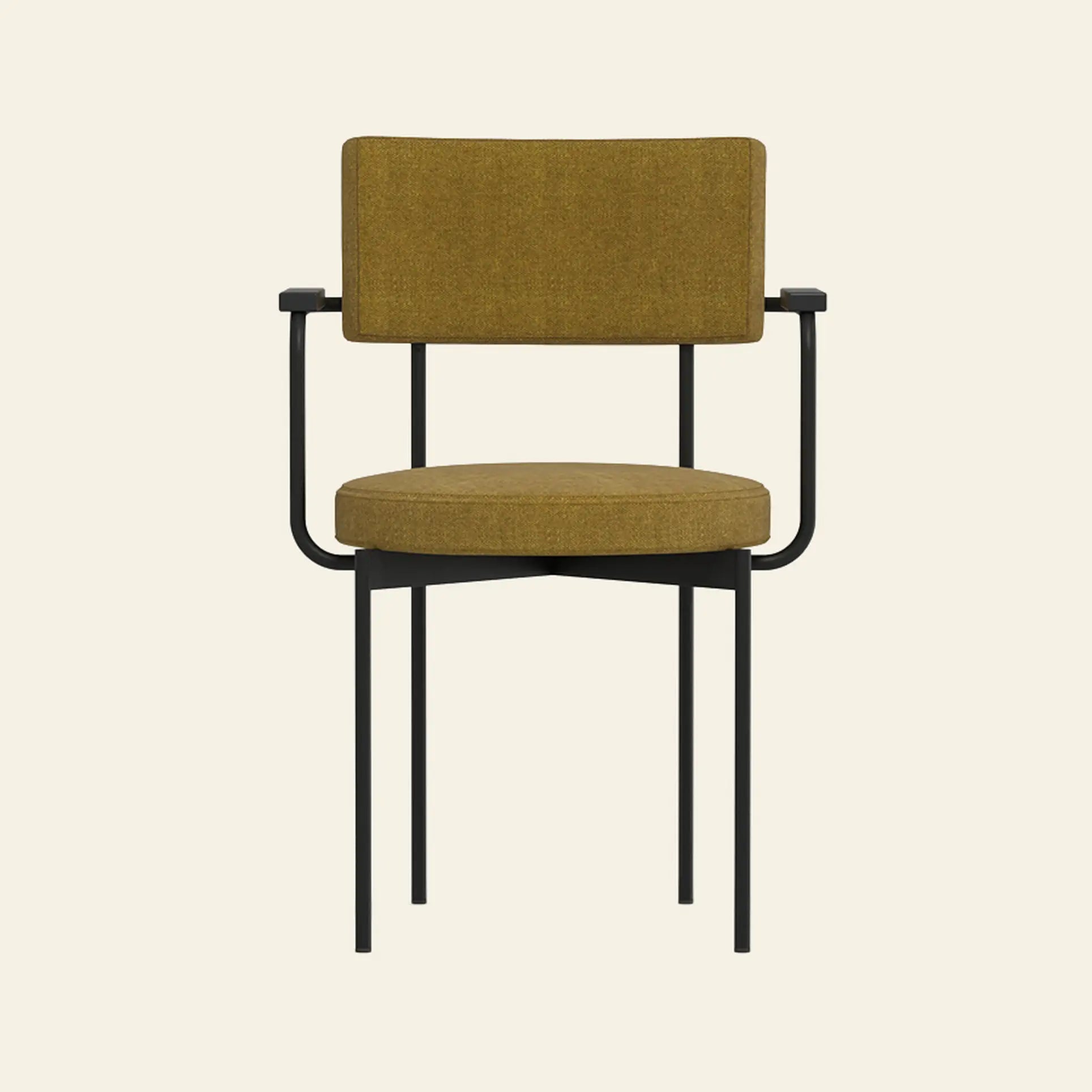 HKLIVING Dining Armchair, Main Line Flax, Black