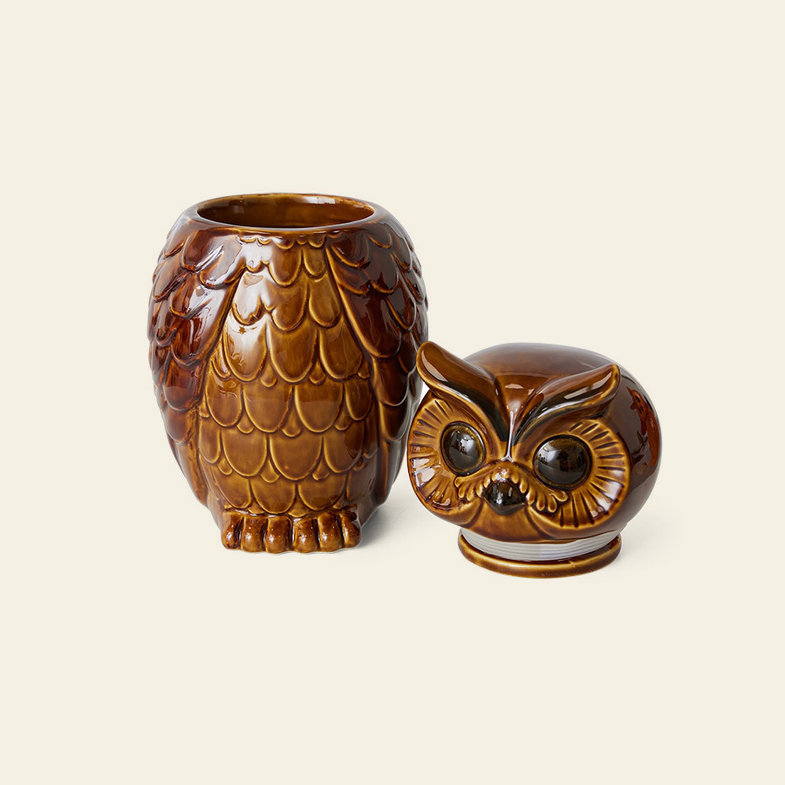 HKLIVING Ceramic Owl Jar
