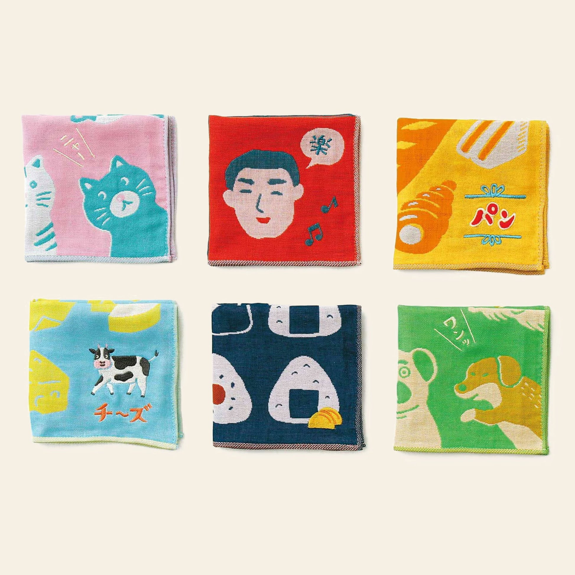 Hightide New Retro Gauze Handkerchief Cat