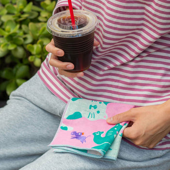 Hightide New Retro Gauze Handkerchief Cat
