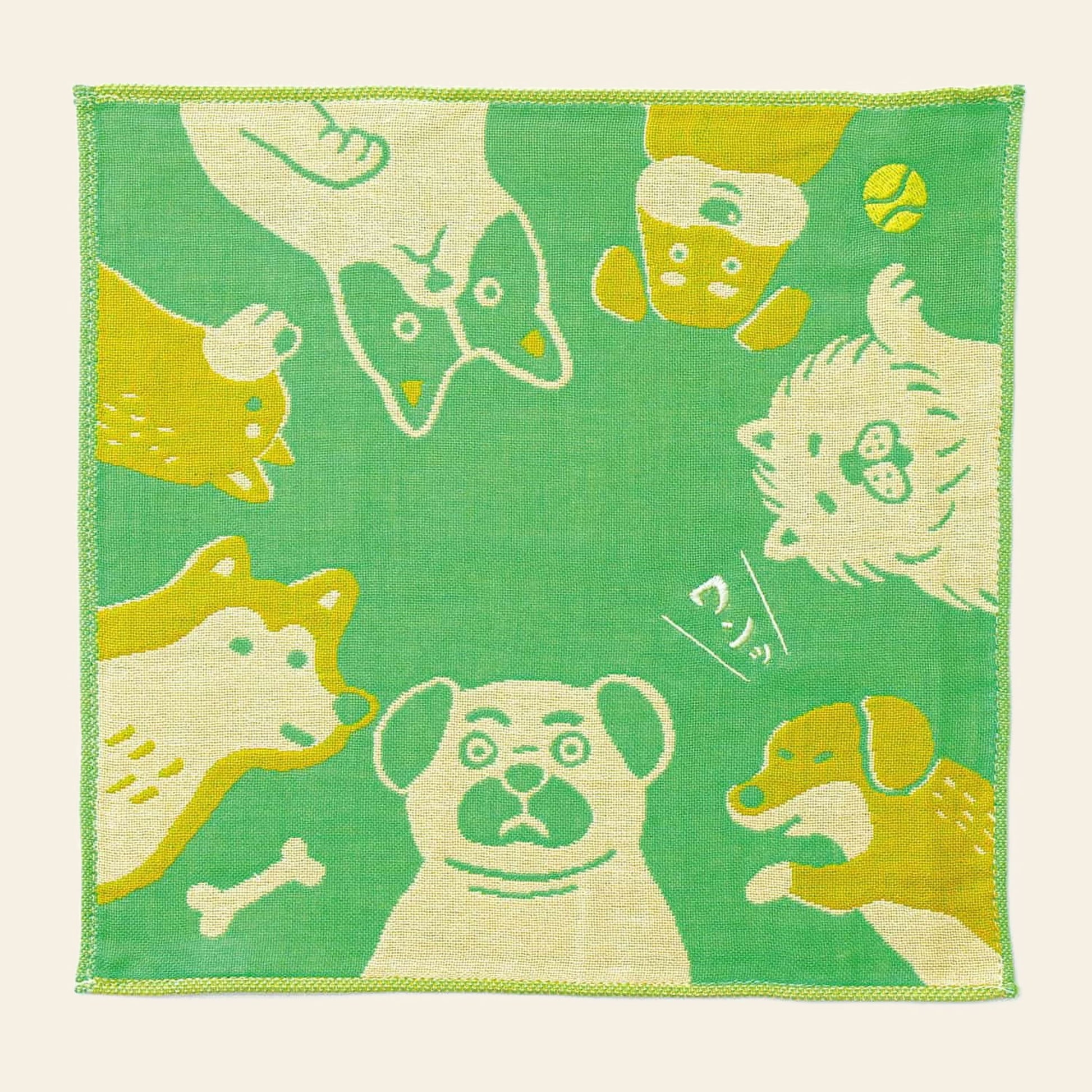 Hightide New Retro Gauze Handkerchief Dog