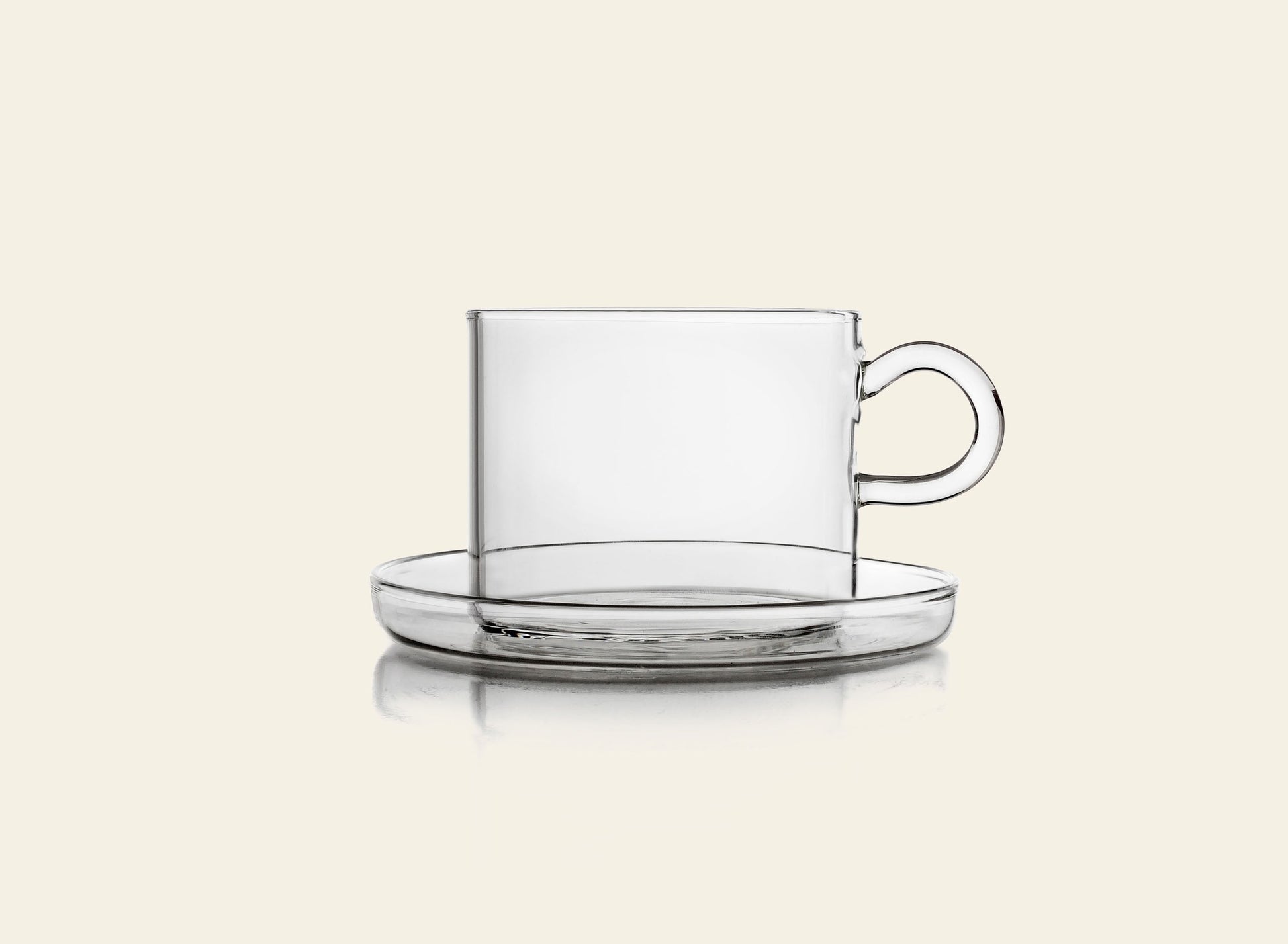 Ichendorf Milano Piuma Teacup With Saucer Clear