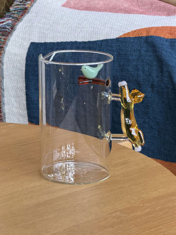 Ichendorf Milano Tabby Cat Jug Jumping Cat With Bird