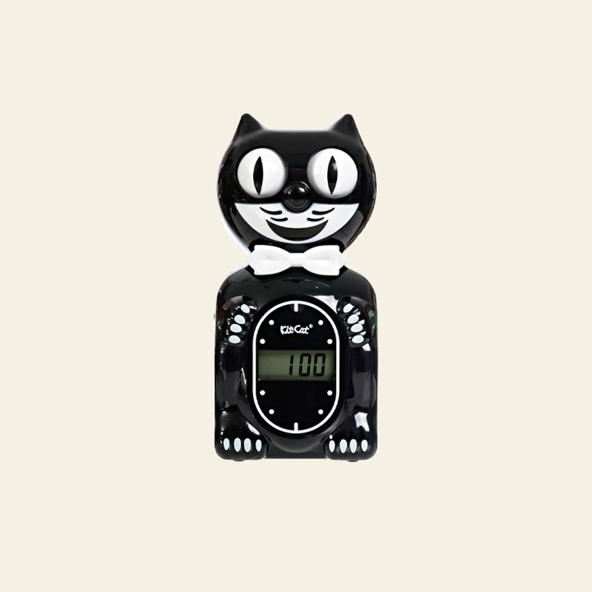 Kit-Cat Klock Solar Kit-Cat Digital Alarm Klock Classic Black