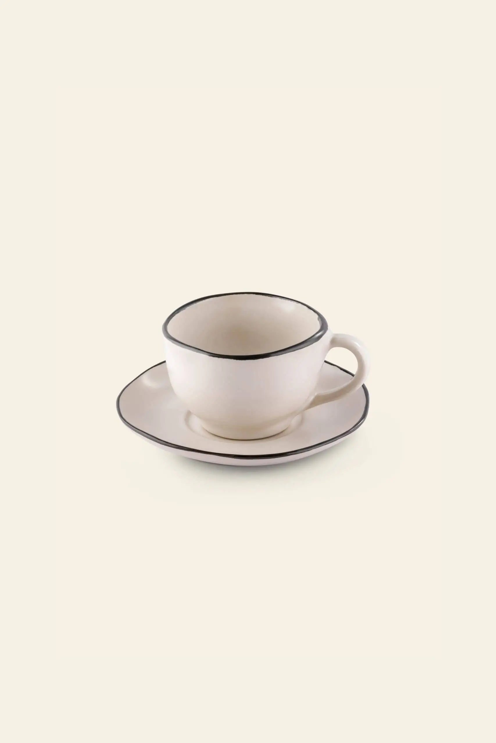 Kra Sanctuary Andaman Free Form Cup And Coaster White