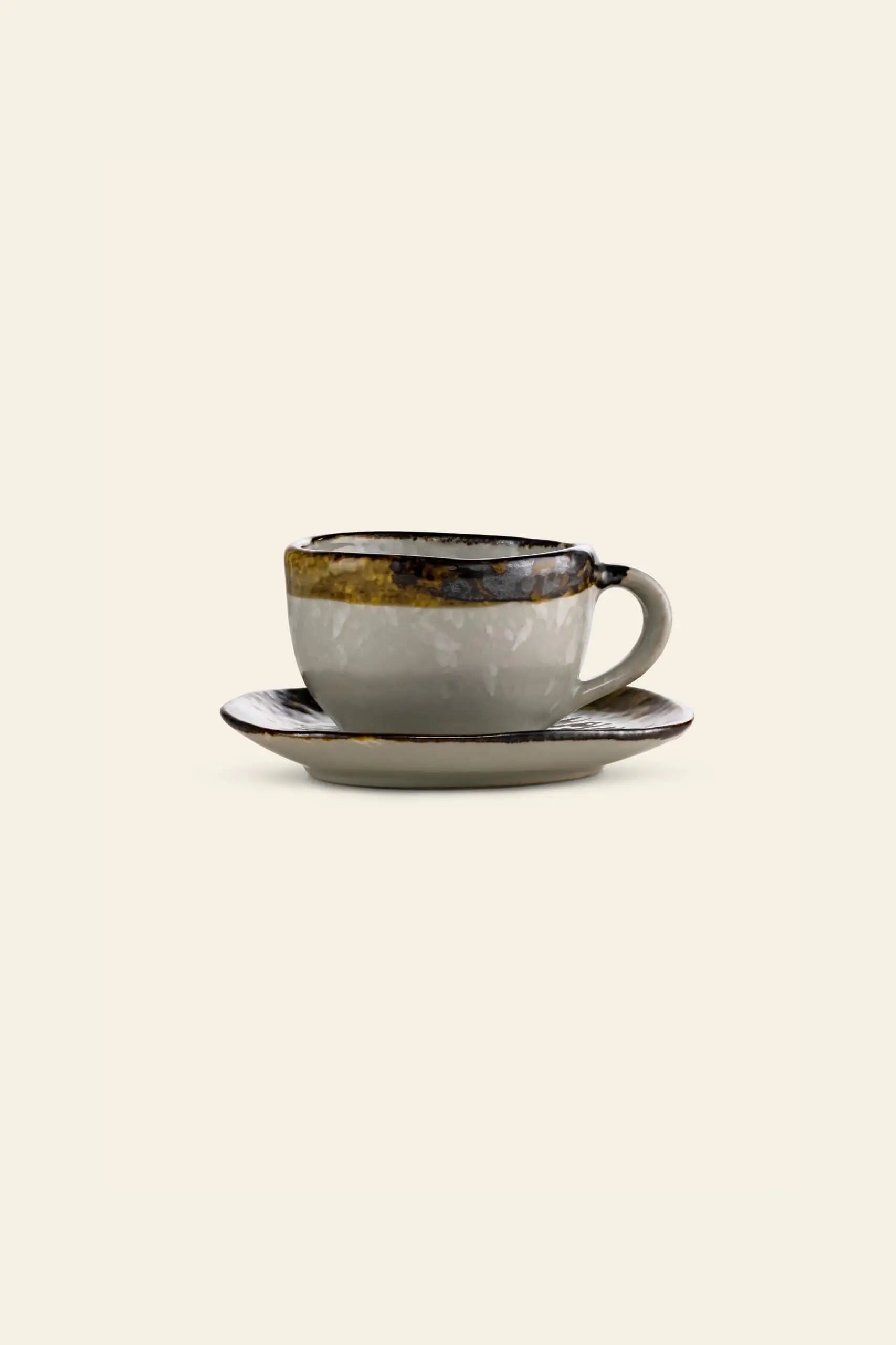 Kra Sanctuary Satay Free-Form Cup and Coaster
