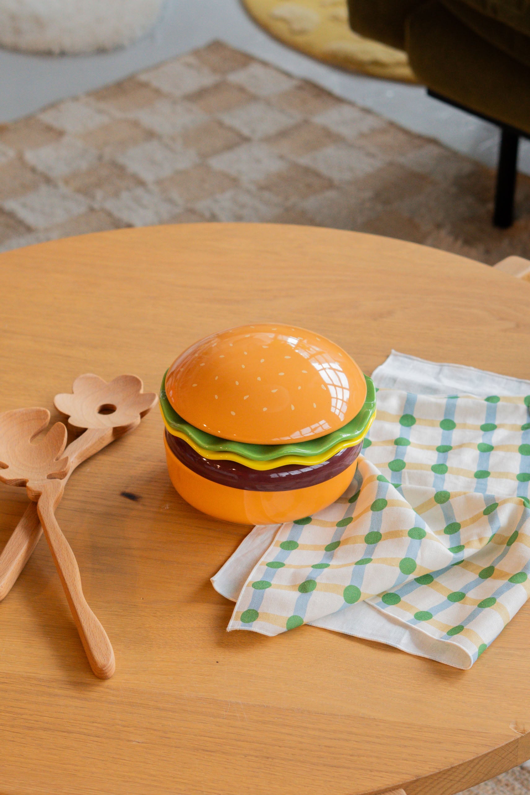 L'expressionist Hamburger Stackable Plate Set of 5