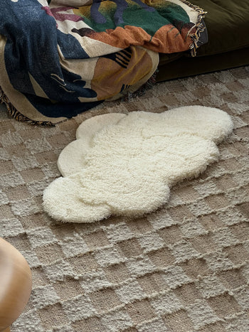 MIYOSHI RUG Alwayth x MIYOSHI RUG Cloooud Rug White