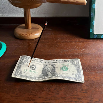 MIYOSHI RUG Banknote Leather Incense Holder