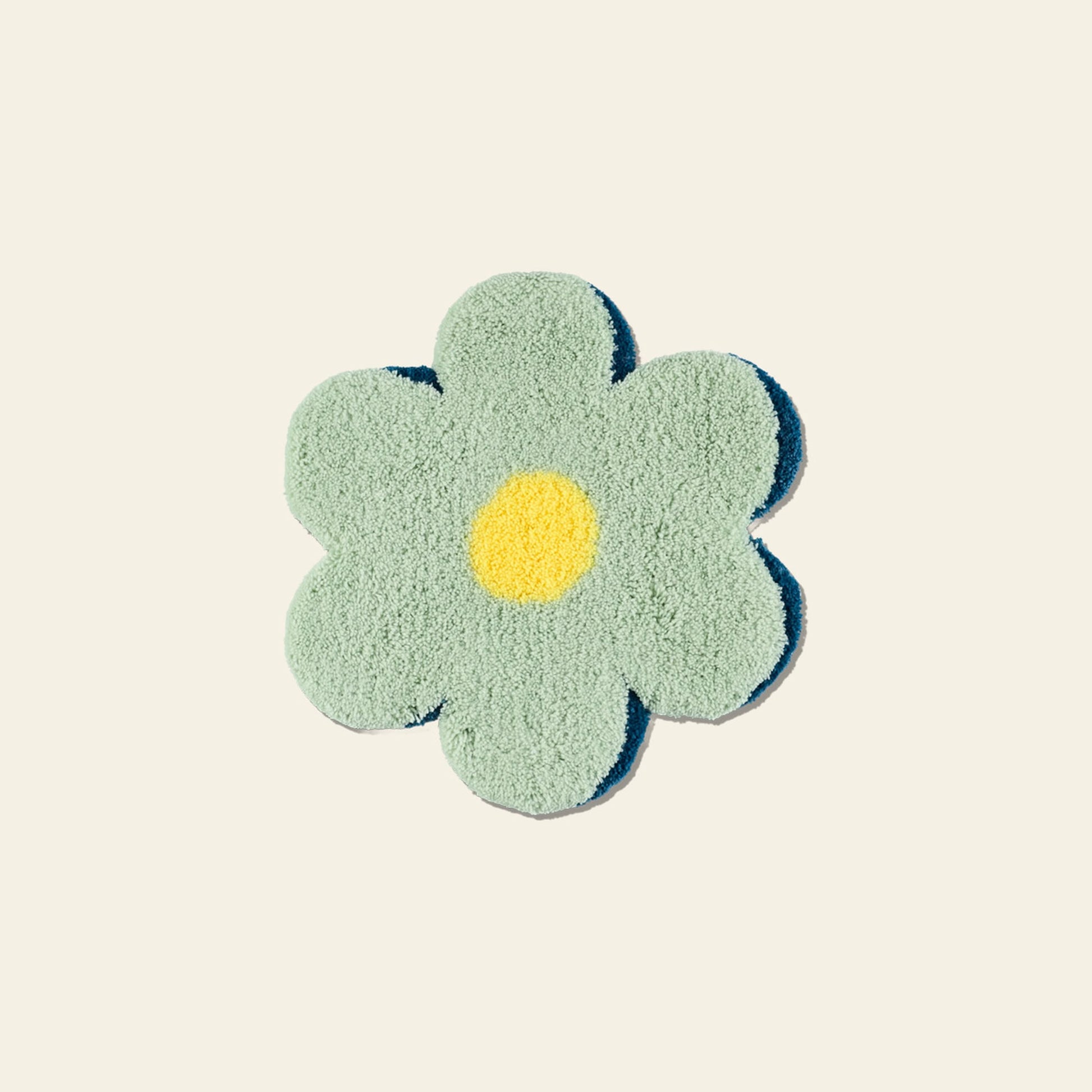 MIYOSHI RUG Flower Chair Rug C Green