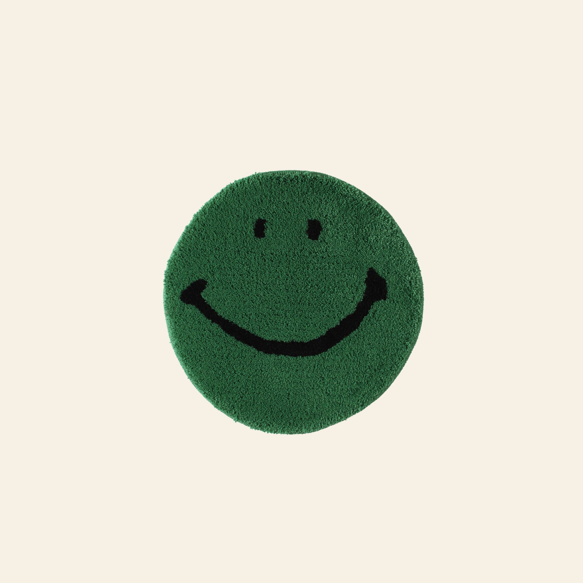 MIYOSHI RUG Harvey Ball x MIYOSHI RUG Original Smiley Face Chair Rug Green