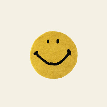 MIYOSHI RUG Harvey Ball x MIYOSHI RUG Original Smiley Face Chair Rug Yellow
