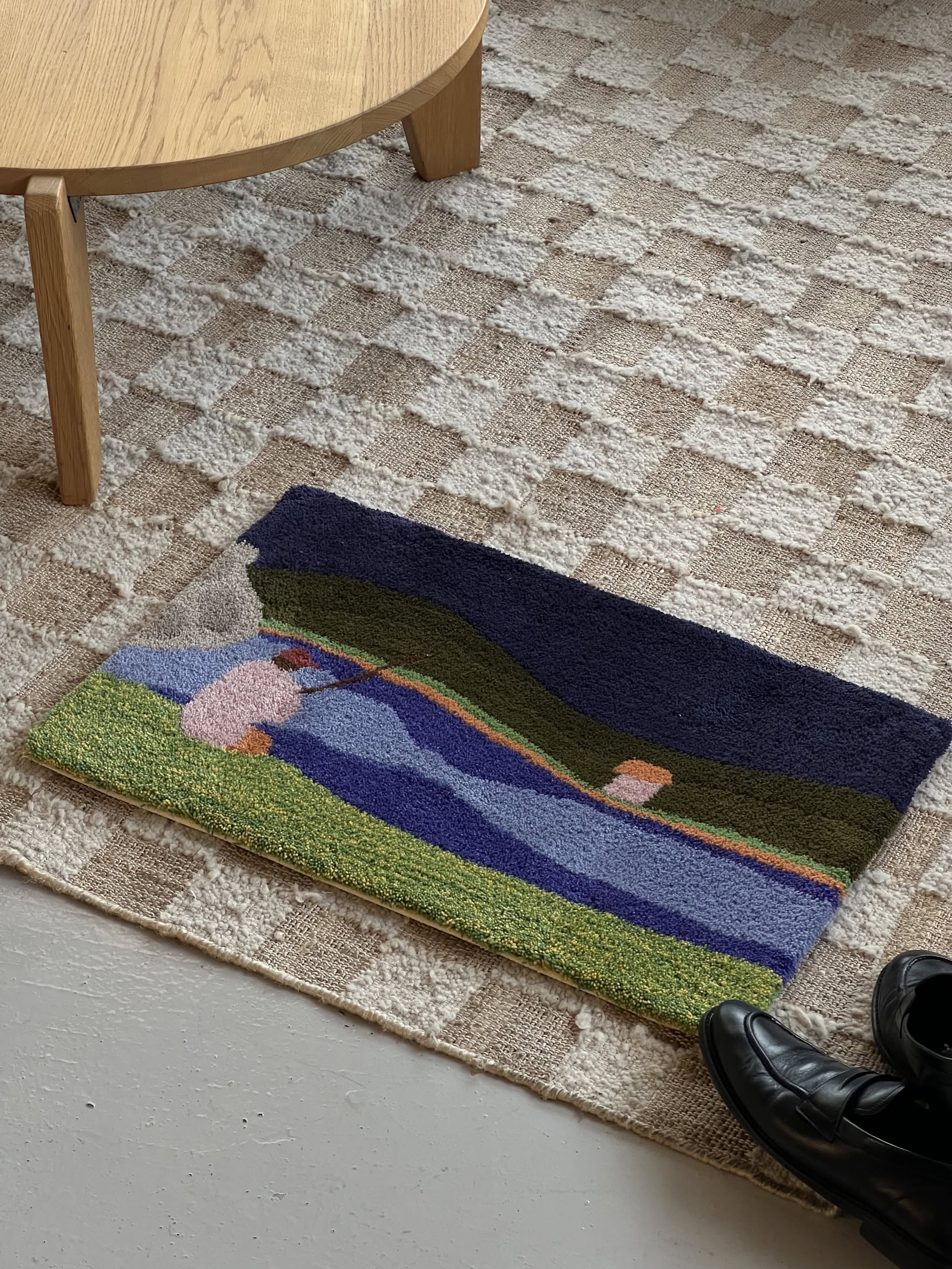 MIYOSHI RUG 湖色地毯