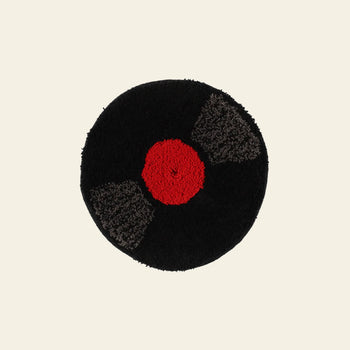 MIYOSHI RUG Record Chair Rug Red