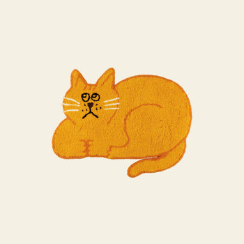 MIYOSHI RUG Shiomi Wada x MIYOSHI RUG Cat Rug A Brown