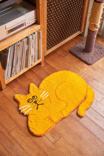 MIYOSHI RUG Shiomi Wada x MIYOSHI RUG Cat Rug A Brown