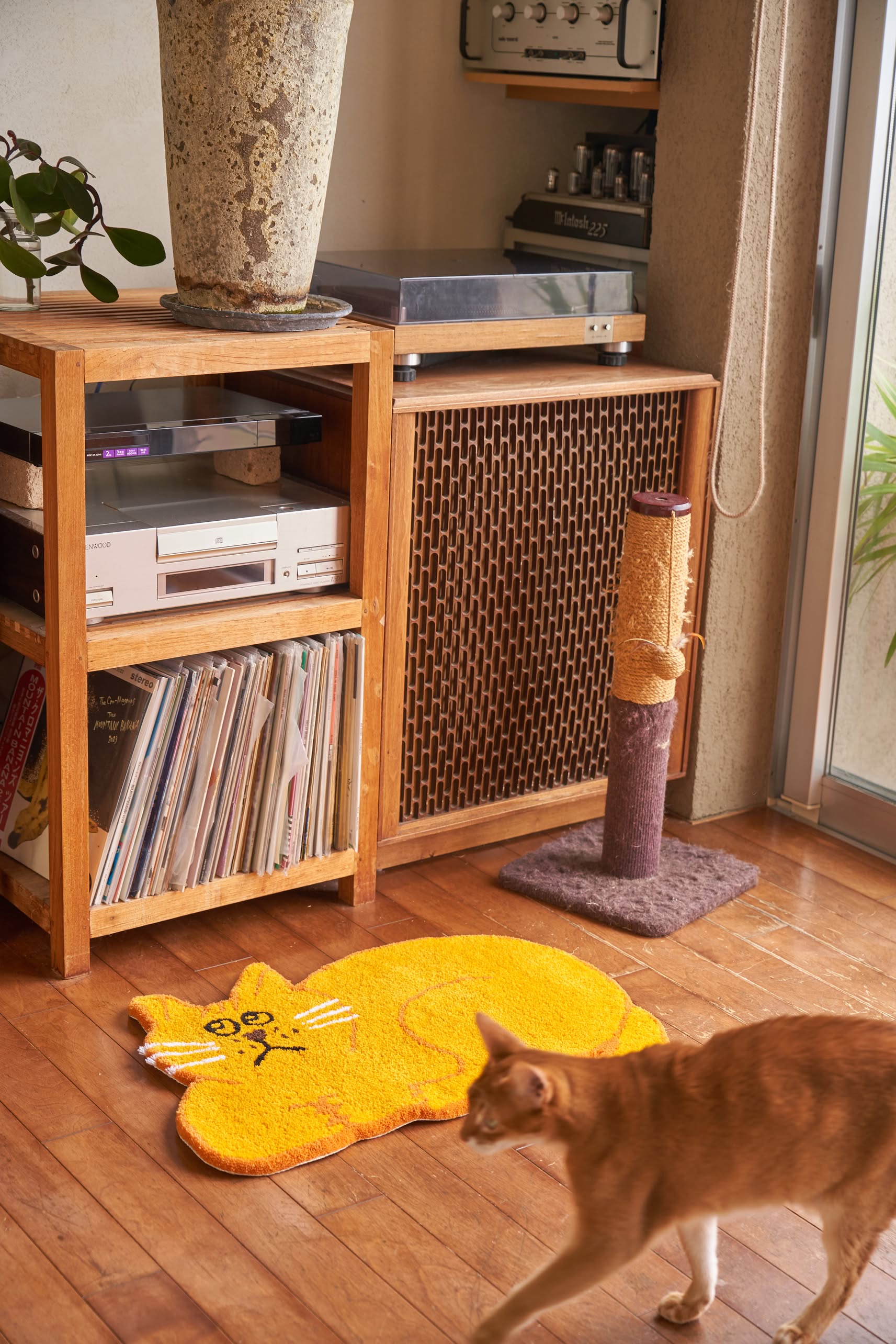 MIYOSHI RUG Shiomi Wada x MIYOSHI RUG Cat Rug A Brown