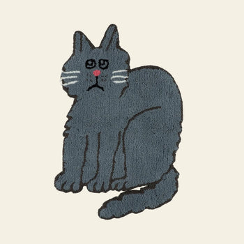 MIYOSHI RUG Shiomi Wada x MIYOSHI RUG Cat Rug B Grey
