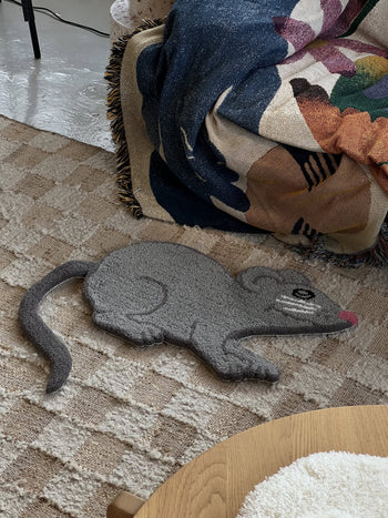 MIYOSHI RUG Shiomi Wada x MIYOSHI RUG Mouse Rug Grey