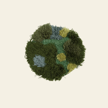 MIYOSHI RUG eofm x MIYOSHI RUG Ragged Chair Rug Green
