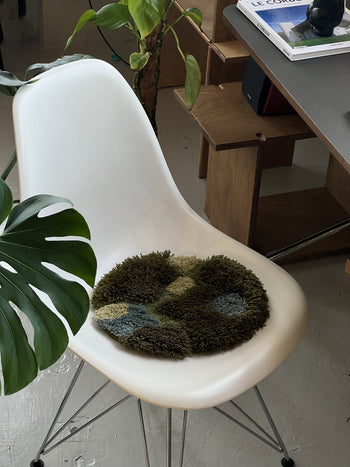 MIYOSHI RUG eofm x MIYOSHI RUG Ragged Chair Rug Green